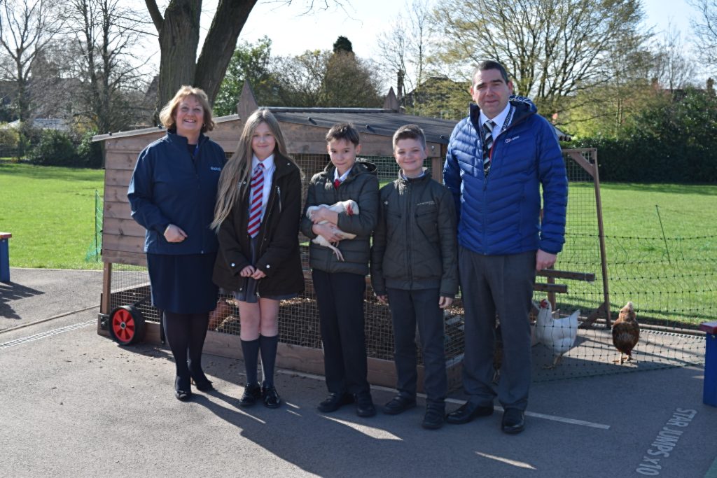 M6toll helps happy hens into their new home