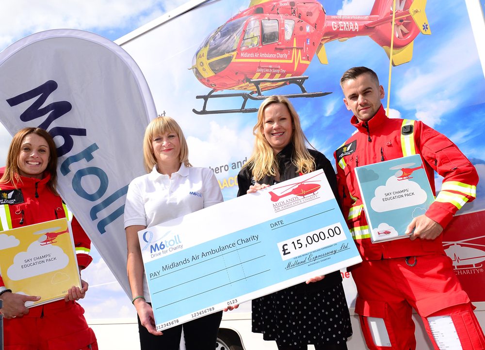 M6toll drive educational change with Midlands Air Ambulance