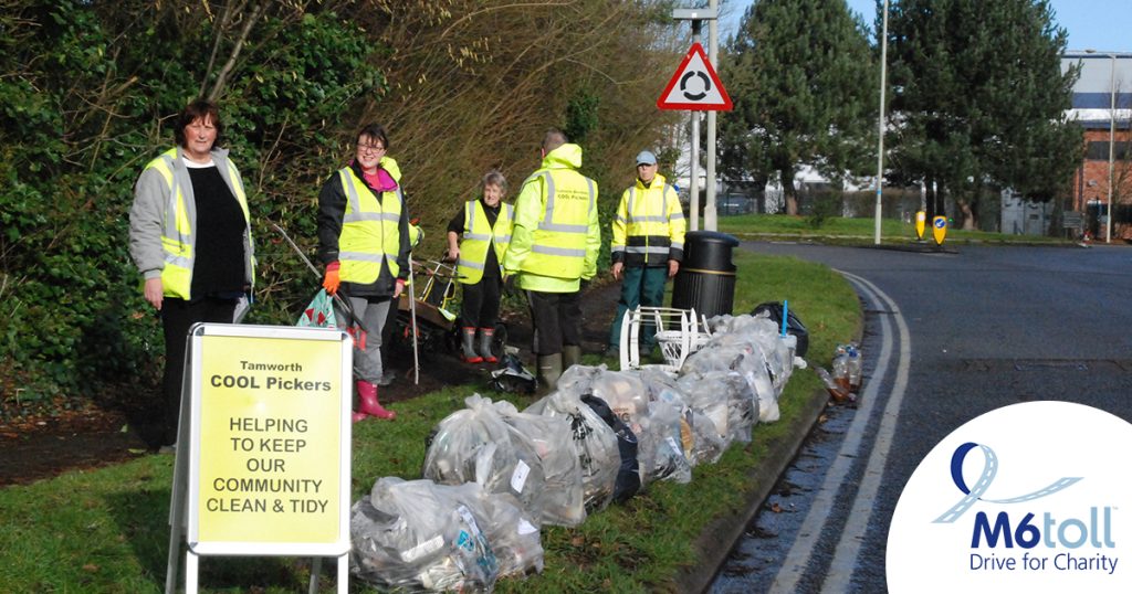 M6toll supports local group with keeping Tamworth clean!