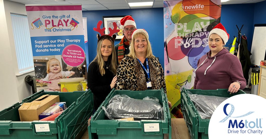 M6toll support local Children’s Charity with gift of play this Christmas